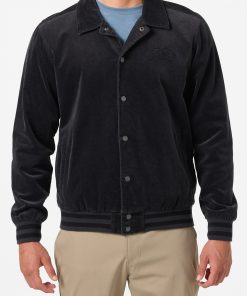 Alternative view of Cowell Cord Bomber Varsity Jacket