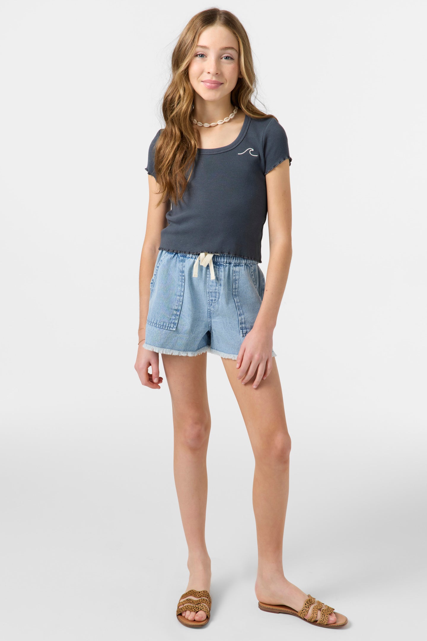 Girl's Kylas Denim Shorts - Image 7