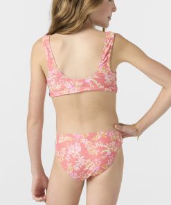 Alternative view of Girl's Nayomi Floral Fixed Tri Top Set