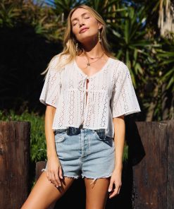 Loni Eyelet Top