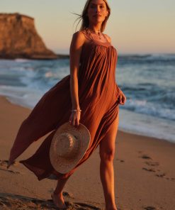 Saltwater Solids Sai Maxi Cover-Up Dress