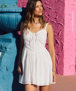 Camden Embroidered Mini Dress
