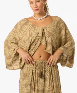 Anna Printed Reversible Cover-Up Top