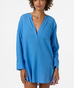 Belizin Long Sleeve Cover-Up Dress