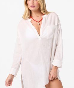 Belizin Long Sleeve Cover-Up Dress