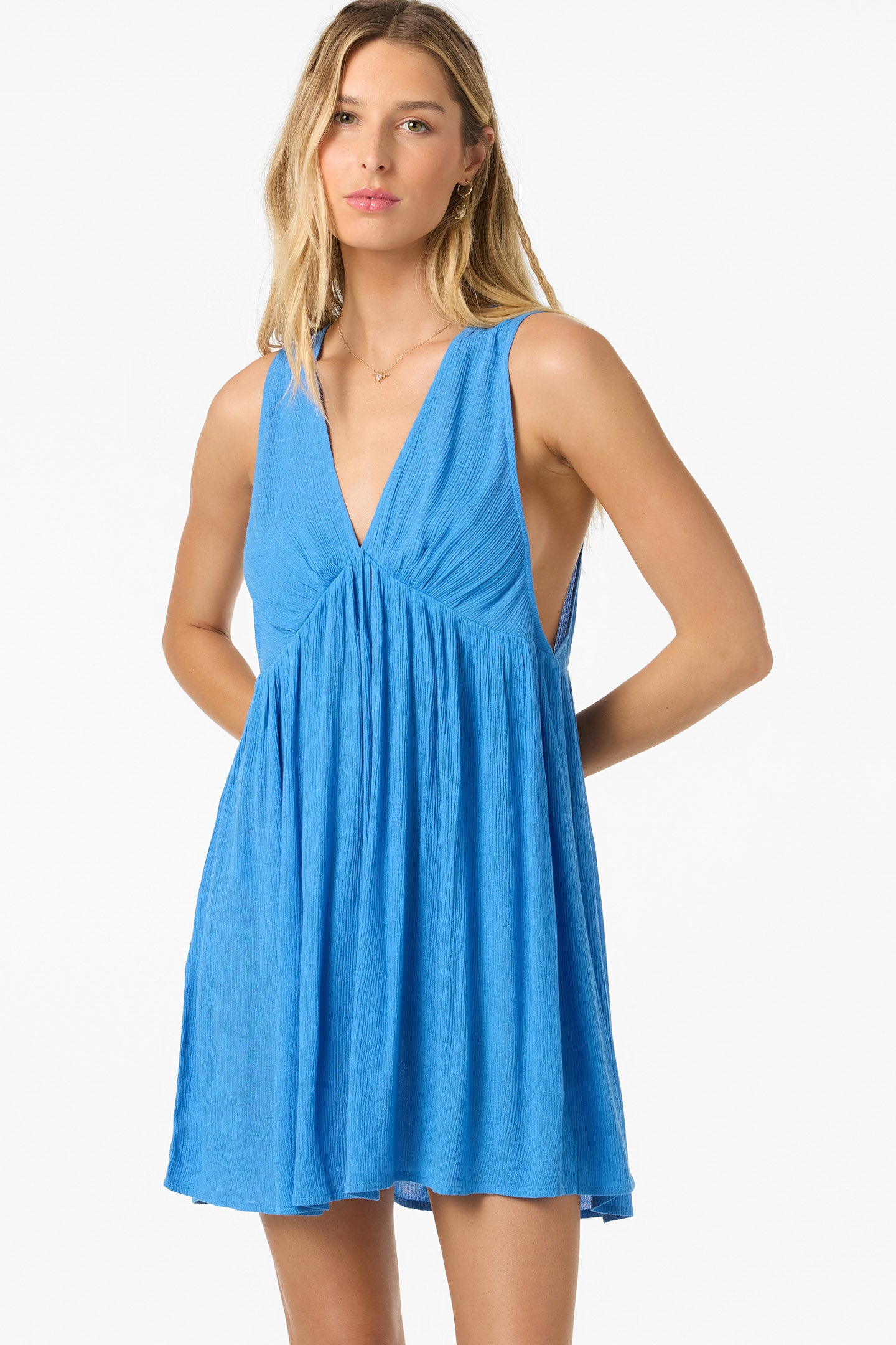 Saltwater Solids Teddy Mini Cover-Up Dress - Image 6