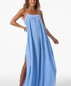 Alternative view of Saltwater Solids Sai Maxi Cover-Up Dress