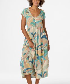 Zygrid Butterfly Midi Dress