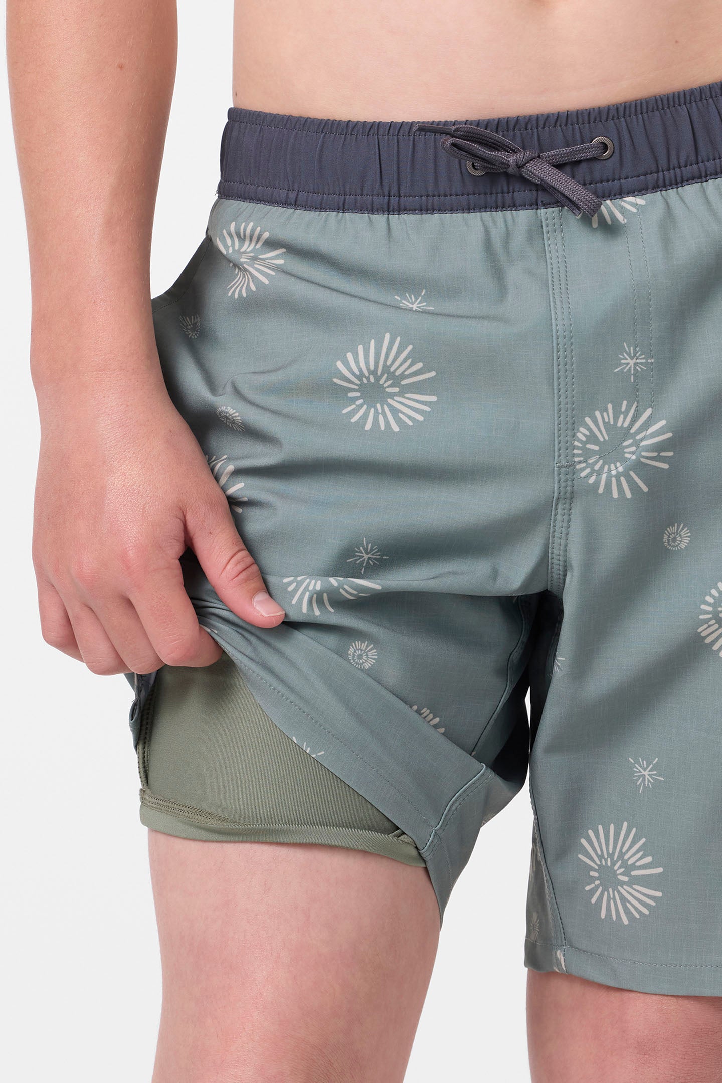 Boy's Hermosa Elastic Waist Lined 16 Swim Trunks - Image 5