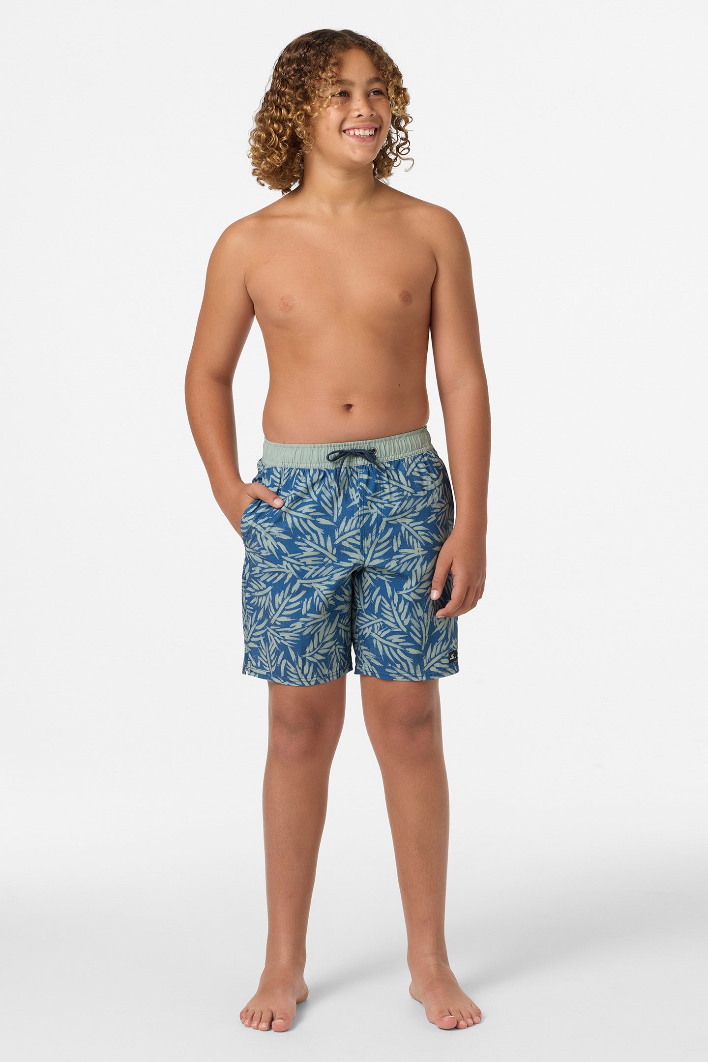 Boy's Hermosa Elastic Waist 16 Swim Trunks - Image 7