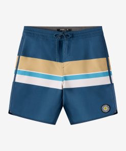 Boy's Cruzer Stripe Scallop 16 Boardshorts