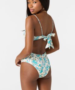 Alternative view of Coastal Floral Kailua One-Piece