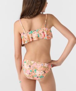 Alternative view of Girl's Kelly Floral Ruffle Bralette Set