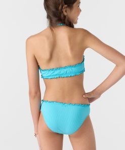 Alternative view of Girl's Dawnbreak Rib Hi-Neck Ruffle Edge Set