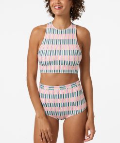 Performance Surf Glenwood High Neck Printed Active Top