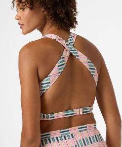 Alternative view of Performance Surf Glenwood High Neck Printed Active Top