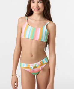 Girl's Low Tide Tie Back Bralette Top Set