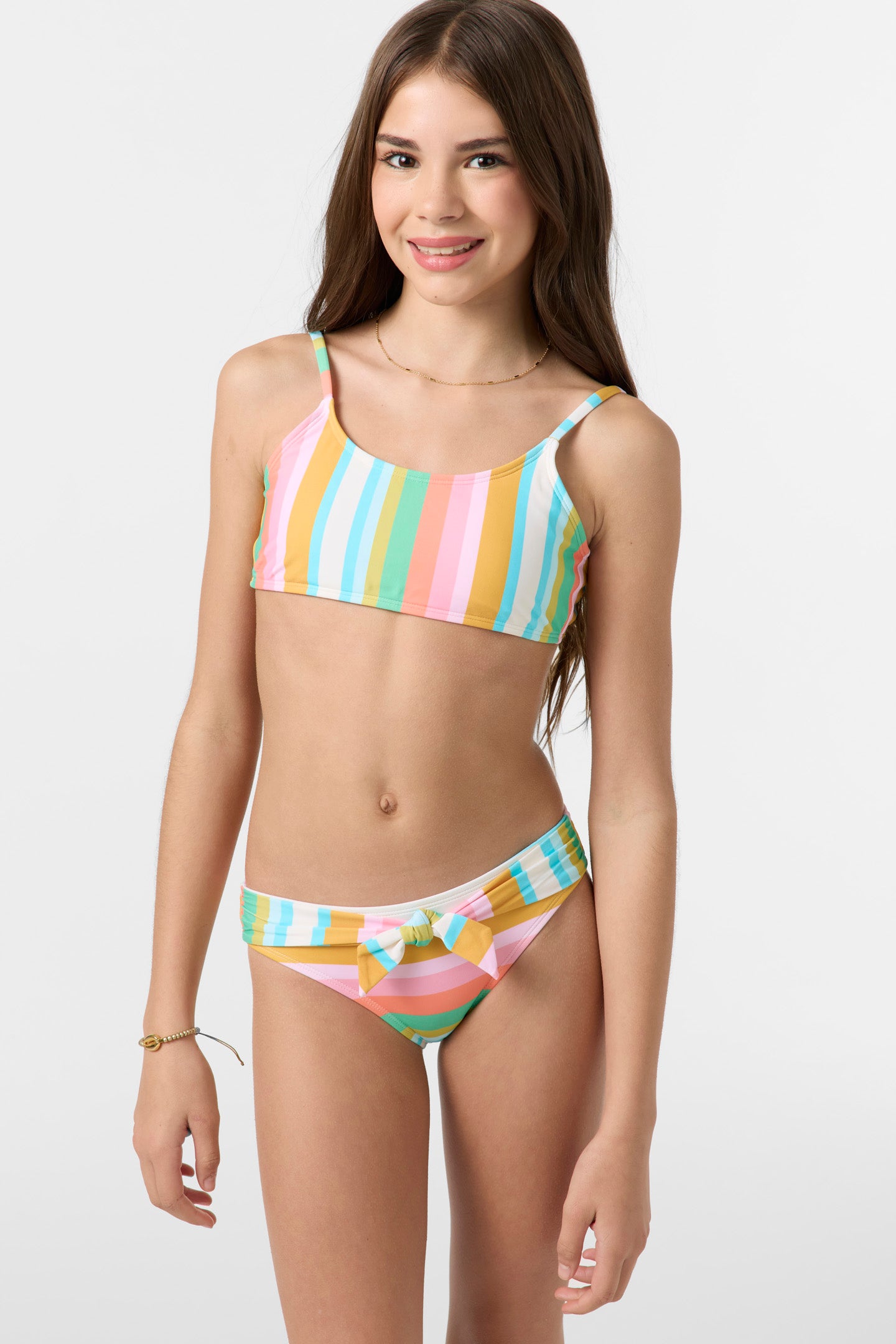 Girl's Low Tide Tie Back Bralette Top Set