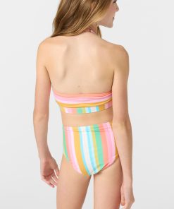 Alternative view of Girl's Low Tide Peekaboo High Neck Top Set